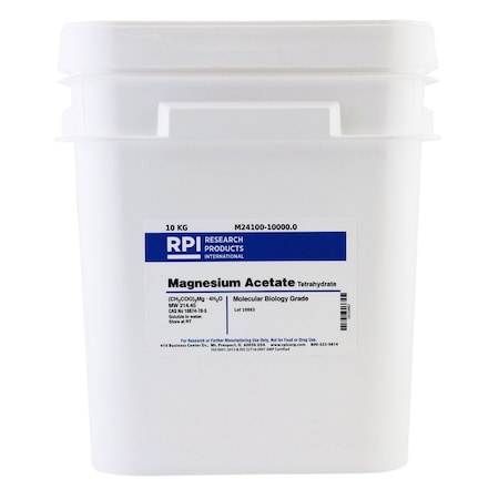 Rpi Magnesium Acetate Tetrahydrate, 10 KG M24100-10000.0